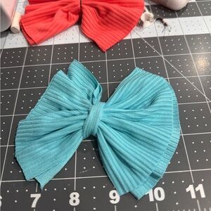 Aqua Blue Kids Hair Bow
